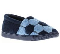 Wynsors Hernandez - Pantofole da calcio per bambini e bambine, morbide e comode, con suola antiscivolo, Blu, 36 2/3 EU