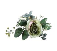 WYNYMKO Fermatende per Tenda Fermatenda Floreale Confezione da 4 Pezzi di Fiori di Rosa Artificiale, Tende for finestre, Fermagli for Fermagli, Accessori for la Decorazione di Nozze(Green)