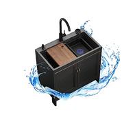 WYOERN Lavandino da Cucina Commerciale,Lavandino da Esterno a Libera Installazione,Lavello Esterno Giardino,Lavello da Bar,per Garage e Cortile,Ristorante,Lavanderia (Size : 80 * 45 * 80cm)