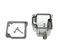 WYOERN Moto Carburatore Fondo Galleggiante Ciotola Comp Camera Trasparente Blu Tazza di Olio Racing per K&eihin PE 24 26 28 30MM