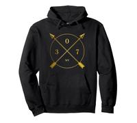 Wyoming 307 Codice Area Pride Casper Laramie Cheyenne Felpa con Cappuccio