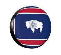 Wyoming Bandiera dello Stato Copertura Pneumatico 14-17 "Ruota Tyr Diametertrailer Auto Camion Pvc Impermeabile Protezione Antipolvere