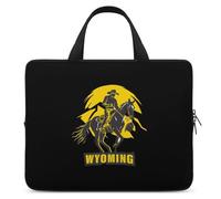 Wyoming Flag Laptop Bag Sleeve Funny Tablet Case Protettiva Carry Bag Valigetta con Maniglia 17"