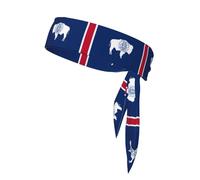 Wyoming State Flag Tie Headband for Women & Men - Stylish Sports Head Tie, Suitable for Various Sports Activities