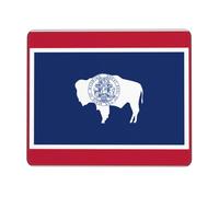 Wyoming State Flag7.9 x 9.5 pollici tappetino per mouse, tappetino per mouse da gioco, multi-codice