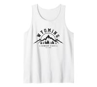 Wyoming The Cowboy State EST. 1890 Vintage Montagne Regalo Canotta