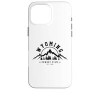 Wyoming The Cowboy State Est. 1890 Vintage Montagne Regalo Custodia per iPhone 16 Pro Max