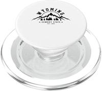Wyoming The Cowboy State Est. 1890 Vintage Montagne Regalo PopSockets PopGrip per MagSafe