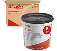 Wypall 7775 Ricarica di Panni per la Pulizia, 6 Secchielli x 90 Panni Preimbevuti, Verde