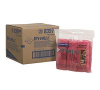 Wypall 8397 Panni in Microfibra, 1 confezione X 6 Panni, Rosso
