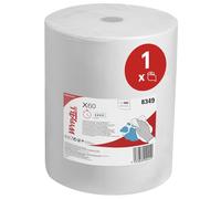 WypAll Panni per la pulizia multifunzione WypAll X60 General Clean 8349 - Panni assorbenti riutilizzabili - 1 rotolo grande da 650 panni per la pulizia, per uso industriale, bianchi