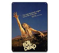 WYPrefer Targa in metallo con scritta in inglese "The Evil Dead", film horror, stile vintage, retrò, in alluminio, 20,3 x 30,5 cm