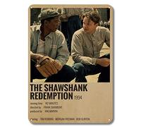 WYPrefer The Shawshank Redemption - Poster del film Shawshank Redemption, targa in metallo vintage (dimensioni: 30,5 x 20,3 cm)