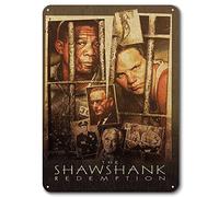 WYPrefer The Shawshank Redemption - Poster del film Shawshank Redemption, targa in metallo vintage (dimensioni: 30,5 x 20,3 cm)