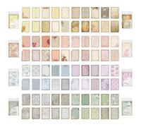 WYQXTY Blocchi di Carta per Scrapbooking, Confezione da 120 Fogli di Carta for Scrapbooking Testurizzata con Fiori e Piante in Rilievo, Carta Decorativa Speciale Leggera(4.33x6.3 Inches)