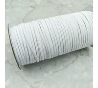 WYQXTY Elastici per Cucire, 5 Iarde di Elastico Multicolore da 3,0 mm for lavori Fai Te e Cucito(White)