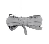 WYQXTY Elastici per Cucire, Cordino Elastico Sottile in Nylon e Spandex Lavorato a Maglia, passamaneria Multicolore da 7 mm, 50-100 Iarde(Silver,100 Yards)