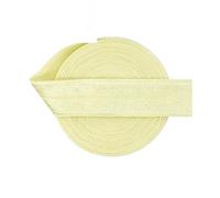 WYQXTY Elastici per Cucire, Elastico Ripiegabile in Spandex Chinlon Lucido, 18-22 mm, Multicolore, 50-100 Iarde(Ivory,50 Yards)