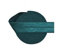 WYQXTY Elastici per Cucire, Elastico Ripiegabile in Spandex Chinlon Lucido, 18-22 mm, Multicolore, 50-100 Iarde(Teal,100 Yards)