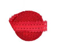 WYQXTY Elastici per Cucire, Nastro Elastico in Pizzo Arricciato Picot Spandex Chinlon da 3/4 Pollici Multicolore da 50-100 Iarde(Hot Red,100 Yards)