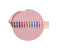 WYQXTY Elastici per Cucire, Nastro Elastico in Spandex a Zigzag Rosa Chiaro, Fai da Te, for Cucito, Larghezza 5/8", 2-5 Iarde(5 Yards)