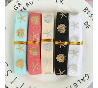 WYQXTY Elastici per Cucire, Nastro Elastico Stampato Ripiegabile, Larghezza 16 mm, Confezione da 5, Multicolore, 1 iarda(No.24 16mm)