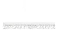 WYQXTY Elastici per Cucire, Pizzo Arricciato a Doppio Strato Multicolore Glitterato con Balze Elastiche in Spandex da 1 Pollice, 2-10 Iarde(White,5 Yards)