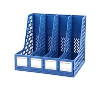 WYQXTY Portariviste in plastica, Portadocumenti da scrivania multicolore 25,5-32,6x25,8x27,5 cm(A,2)