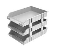 WYQXTY Portariviste in plastica, Portadocumenti in PP a 3 strati for documenti A4, organizer da scrivania multicolore, 13,37x10,08x9,78 pollici(B)