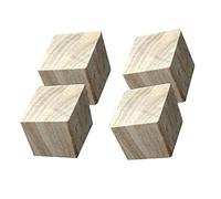 WYQXTY Rialzi per mobili letto in legno, Rialzo for mobili in legno alto 3 cm, misure multiple, 4 pezzi(8x8cm)