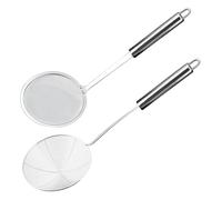 WYRGQIQN 2 Set di Scolapasta e Schiumarola in Acciaio Inox con Cestello per Pasta Separati, Completo di utensili essenziali per la tua cucina