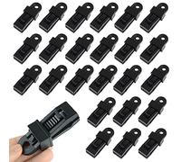 WYRGQIQN 24 Pezzi Regolabile Tenda Tarps Clip, Tendoni, divisori e accessori per camper, Heavy Duty Tarpaulin Clips Multipurpose Forte Serratura Tenda Clips, clip per teloni per tende, tende da sole