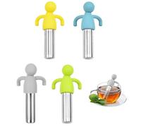 WYRGQIQN 4 Pezzi Riutilizzabile Silicone Filtro Per Tè Filtri e Colini Bustina Di Tè Sicurezza Silicone Infusori Da Tè In Silicone Riutilizzabili Sacchetti