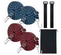WYRGQIQN Corda Elastica per Teloni,Corda Elastica con Gancio, Corde Elastiche, Elastici con Ganci, Cinghie Elastiche, Elastico con Gancio, Set Multifunzionale e Durevole