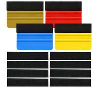 WYRGQIQN Kit per applicazione pellicole adesive per auto 12PCS, Spatola per pellicole adesive, pellicola carbonio, feltro adesivo, pellicola per vetri auto, wrapping pellicola