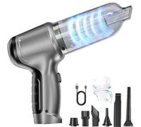 WYRIAZA Aspirador de Mano, Aspirador Coche, Aspirador de Mano Potente Sin Cable Aspirador Coche Potente Mini Aspirador Portatil Con HEPA Filtro, USB Recargable