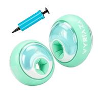 WYRIAZA Braccioli Bambini 1-6 anni Braccioli Bambini con 3 Airbag Indipendenti Rotondi Comodo Design Antiscivolo 5-20KGS（S Verde)