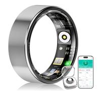 WYRIAZA Smart Ring, Anello Smart per la Salute con Frequenza Cardiaca, Ossigeno nel Sangue, Monitoraggio del Sonno, Conteggio dei Passi, Fitness Tracker per iPhone e Android, Taglia 7