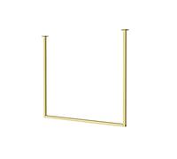 WYRKYP Appendiabiti a Parete, Appendiabiti da Soffitto Di Design Industriale, Espositore Commerciale per Matrimoni, Appendiabiti Staccabile,D'Oro,150×120 cm
