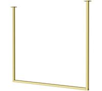 WYRKYP Appendiabiti a Parete, Appendiabiti da Soffitto Di Design Industriale, Espositore Commerciale per Matrimoni, Appendiabiti Staccabile,D'Oro,120×150 cm
