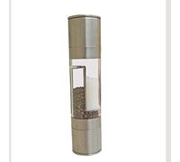 WYRMB Macinasale 2 in 1 Set macinasale e macinapepe, Set macinasale e macinapepe manuali in Acciaio Inox con rotore in Ceramica Regolabile, Design Elegante.