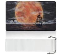 Wyrmspire Blood Moon Flying Dutchman (Bordi cuciti) - Tappetino da Gioco MTG - Compatibile con Il Tappetino da Gioco Magic The Gathering - Accessori TCG e MTG Premium