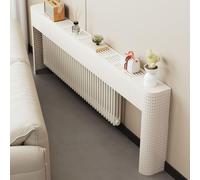 WYRNOBRX Mensola per Radiatori Moderni con Ripiani Grande Mobile Decorativo per Il Riscaldamento del Soggiorno Metallo Credenza Copri-Radiatore per Corridoio, Ingresso, Bagno,Bianca,L100*H88*W17