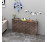 WYRNOBRX Ripiano per Armadio Copritermosifone Copriradiatori in Stile Classico Copriradiatori di Grandi Dimensioni Copertura per Termosifone in MDF Verniciato Cucina Legno,Marrone,L28*H31*W8