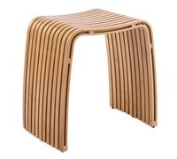 WYRXFF Sgabello multifunzionale in bambù, sgabello curvo unico, senza montaggio, sgabello per cambiare le scarpe, per soggiorno, studio, camera da letto, sedia da pranzo