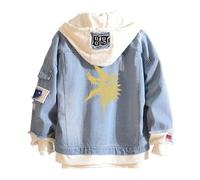 WYSTEN Felpe con Cappuccio Monst-er Hunt-er, Essentials Jacket con Cappuccio, Cappotto da Baseball Invernale, proteggi(Blue,S)