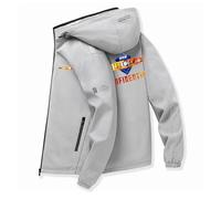 WYSTEN Giacca mezza stagione uomo Per Doc.tor W.h-o, tessuto resistente all'usura, primavera autunno, quotidian, ooutdoor(Grey,XL)