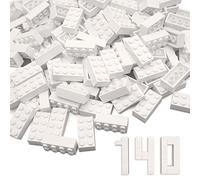 WYSWYG 140 mattoncini, compatibili, adatti ai bambini e agli appassionati di MOC - Bianco