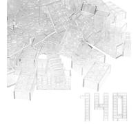 WYSWYG 140 mattoncini, compatibili, adatti ai bambini e agli appassionati di MOC -Trasparente