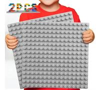 WYSWYG 2 piastre di base classiche grandi, 25,4 x 25,4 cm, compatibili con Duplo e la maggior parte delle principali marche, grigio